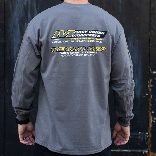 Mickey Cohen Motorsports Shop Long Sleeve Gray