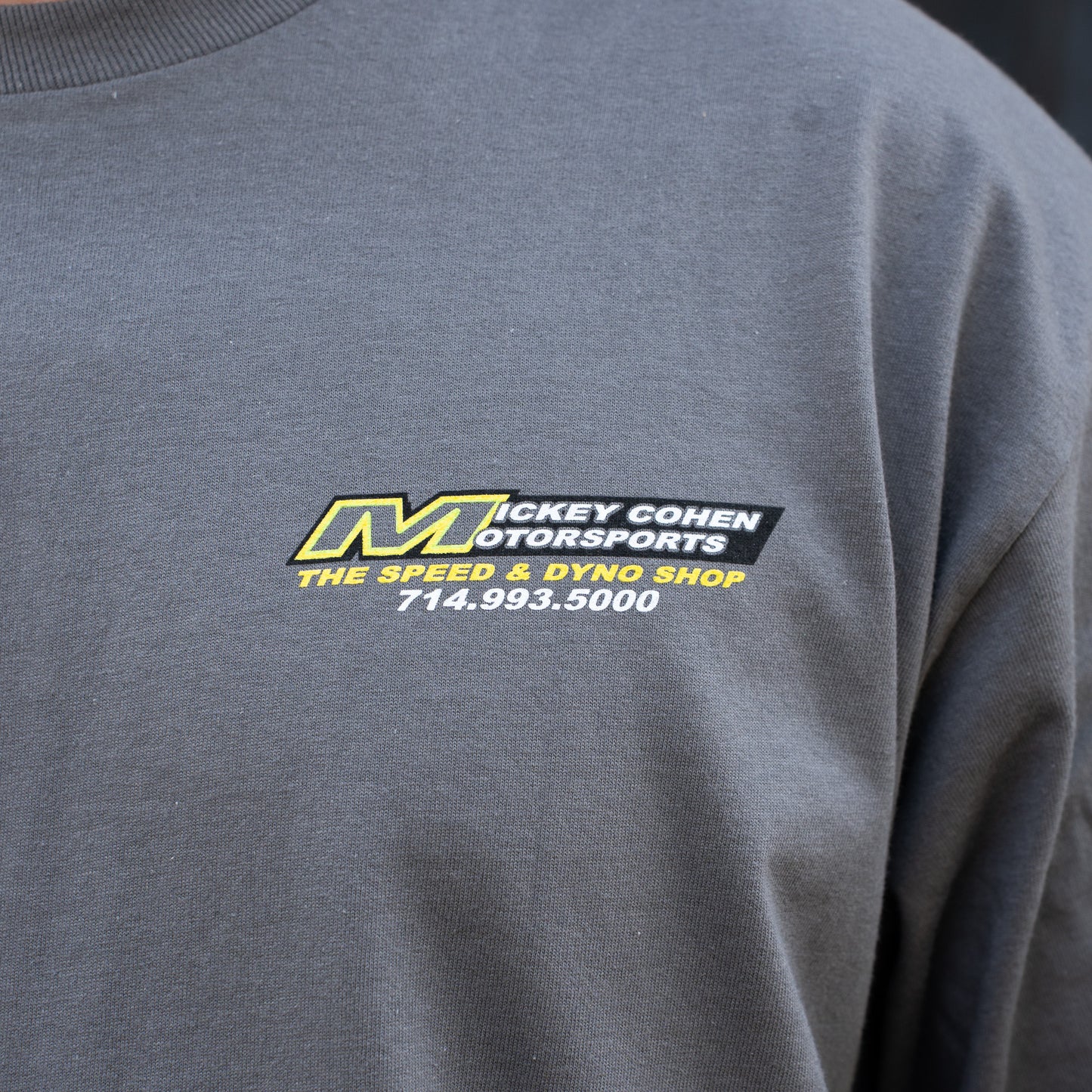 Mickey Cohen Motorsports Shop Long Sleeve Gray