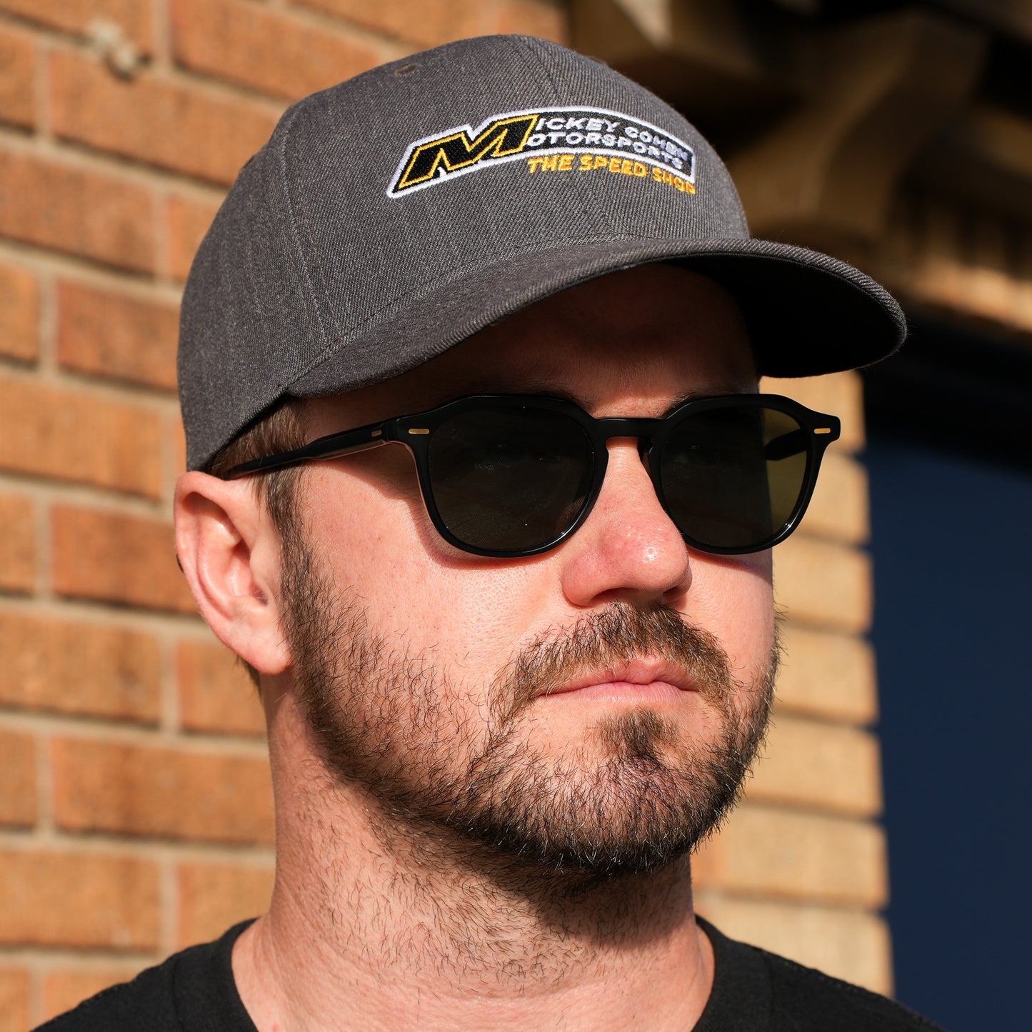 Mickey Cohen Motorsports Snap Back Hat Gray Curved