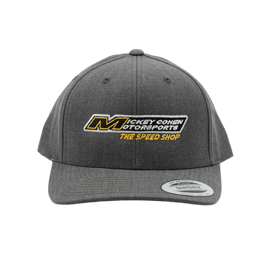 Mickey Cohen Motorsports Snap Back Hat Gray Curved