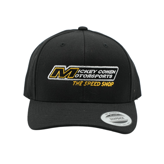 Mickey Cohen Motorsports Snap Back Hat Black Curved