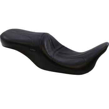 LE PERA Sorrento 2-Up Seat - Stitched - Black - Touring '08-'23