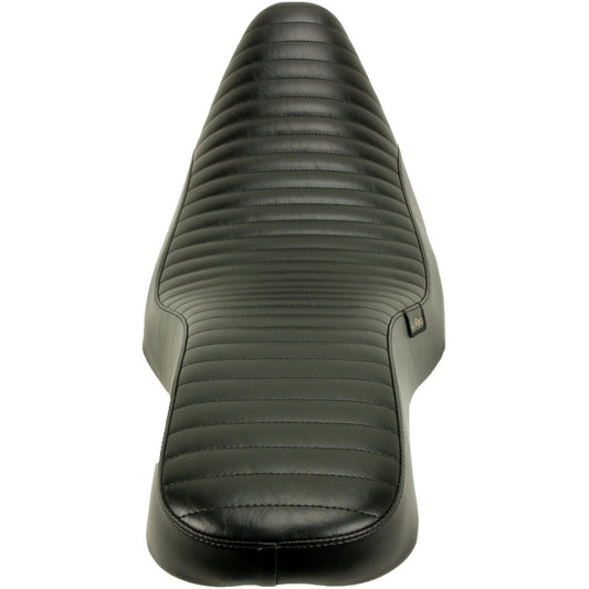 LE PERA Cobra Full-Length Seat - Pleated - Black - Touring '08-'23