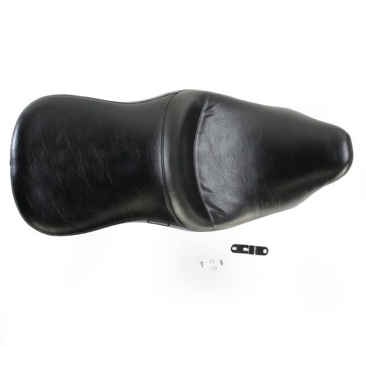 LE PERA Maverick Seat - Up-Front - Without Backrest - Smooth - Black - Touring '08-'23