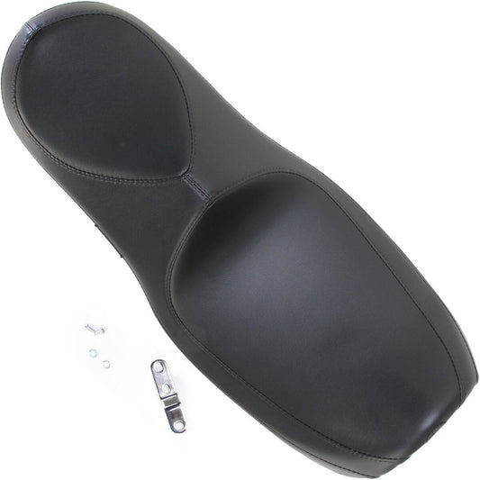 LE PERA Villain Seat - Smooth - Black - Touring '08-'23