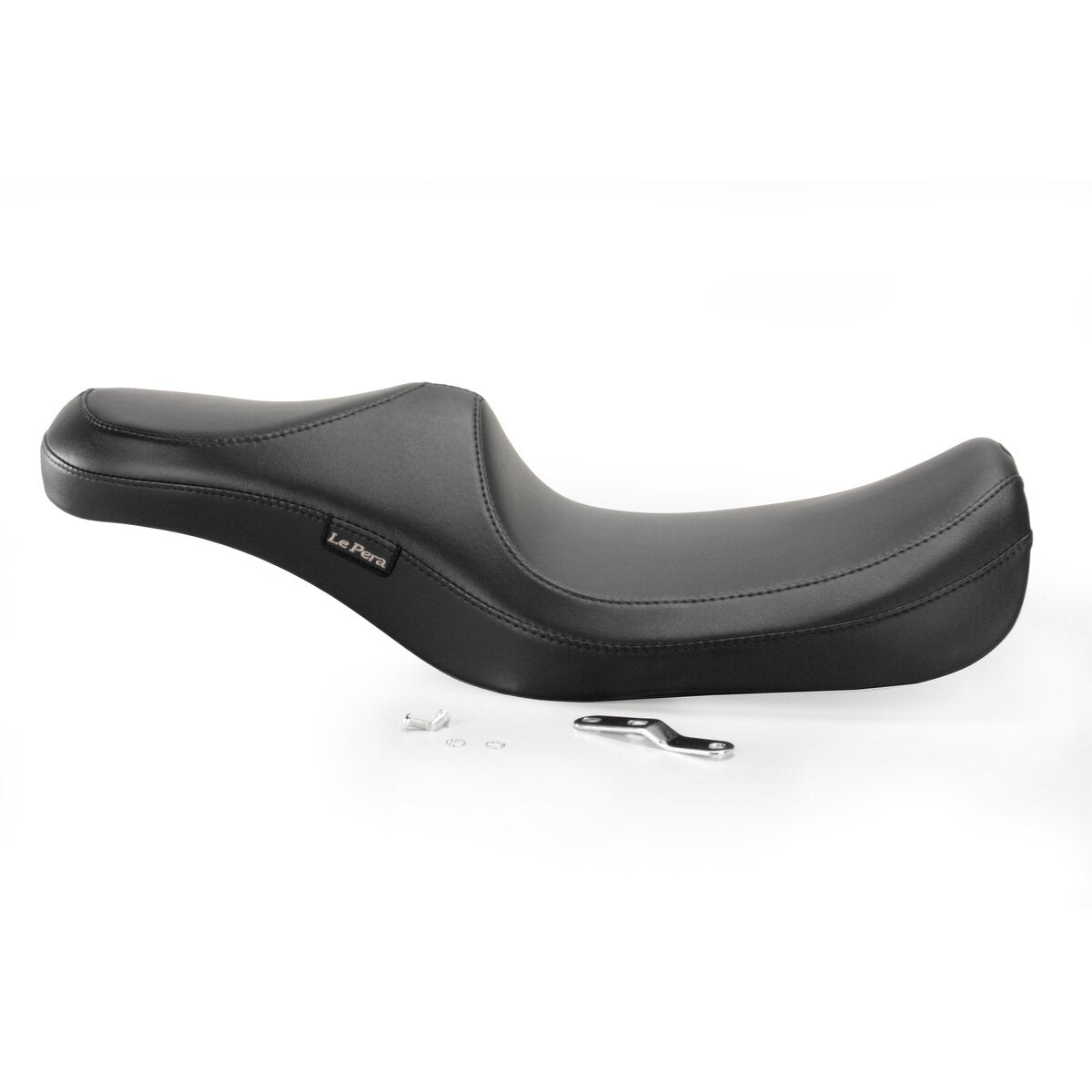 LE PERA Villain Seat - Smooth - Black - Touring '08-'23