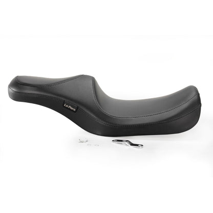 LE PERA Villain Seat - Smooth - Black - Touring '08-'23