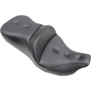 SADDLEMEN Pillow-Top Roadsofa™ Seat - with Backrest - Black - Touring '08-'24