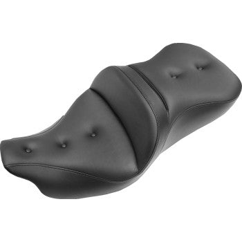 SADDLEMEN Pillow-Top Roadsofa™ Seat - with Backrest - Black - Touring '08-'24