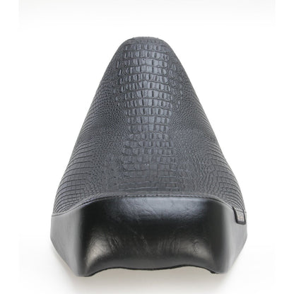 LE PERA Bare Bones Solo Seat - Croc - Black - Touring '08-'23