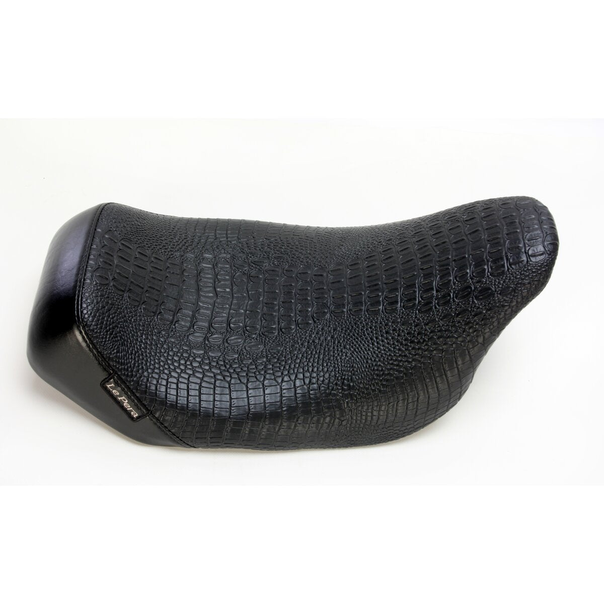 LE PERA Bare Bones Solo Seat - Croc - Black - Touring '08-'23