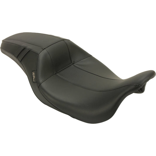 LE PERA Outcast GT-2 Seat - Full-Length - w/o Backrest - Black Carbon Fiber Inlay - Touring '08-'23
