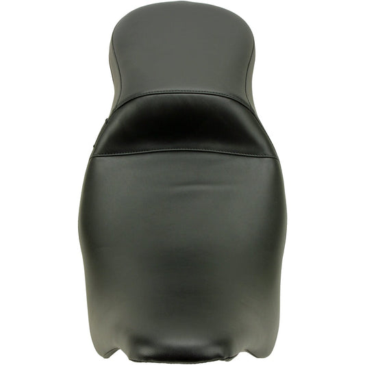 LE PERA Outcast Daddy Long Legs Seat - 2-Up - w/o Backrest - Smooth - Black - Touring '08-'23