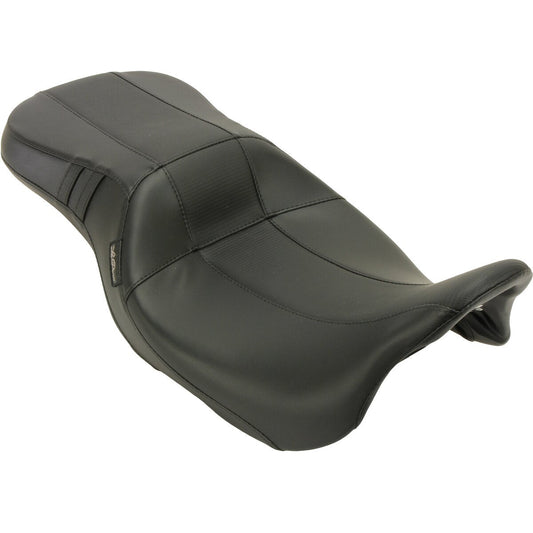 LE PERA Outcast GT-2 Seat - 2-Up - w/o Backrest - Black Carbon Fiber Inlay - Touring '08-'23