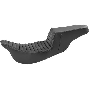 SADDLEMEN Step-Up Seat - Extended Reach - Tuck-n-Roll - Black - Touring '08-'24