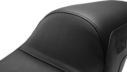SADDLEMEN SLYFOX Seat - Step Up Pro Series - Black Embroidery - Touring '08-'24