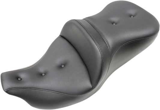 SADDLEMEN Roadsofa* Seat - Pillow Top - without Backrest - Black - '09-'25 Tri Glide, Ultra, Limited