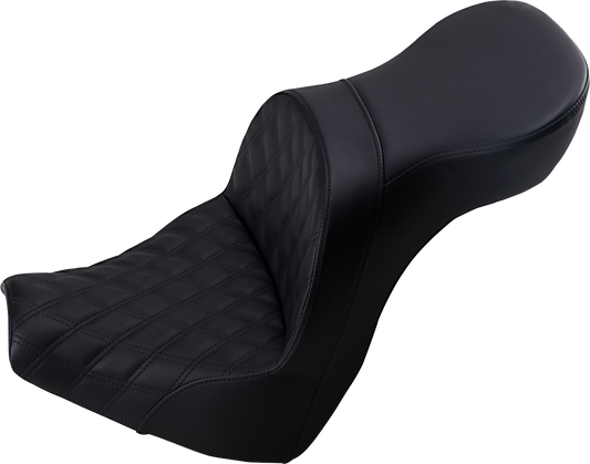 SADDLEMEN Explorer Seat - Lattice Stitch - Softail '18-'20