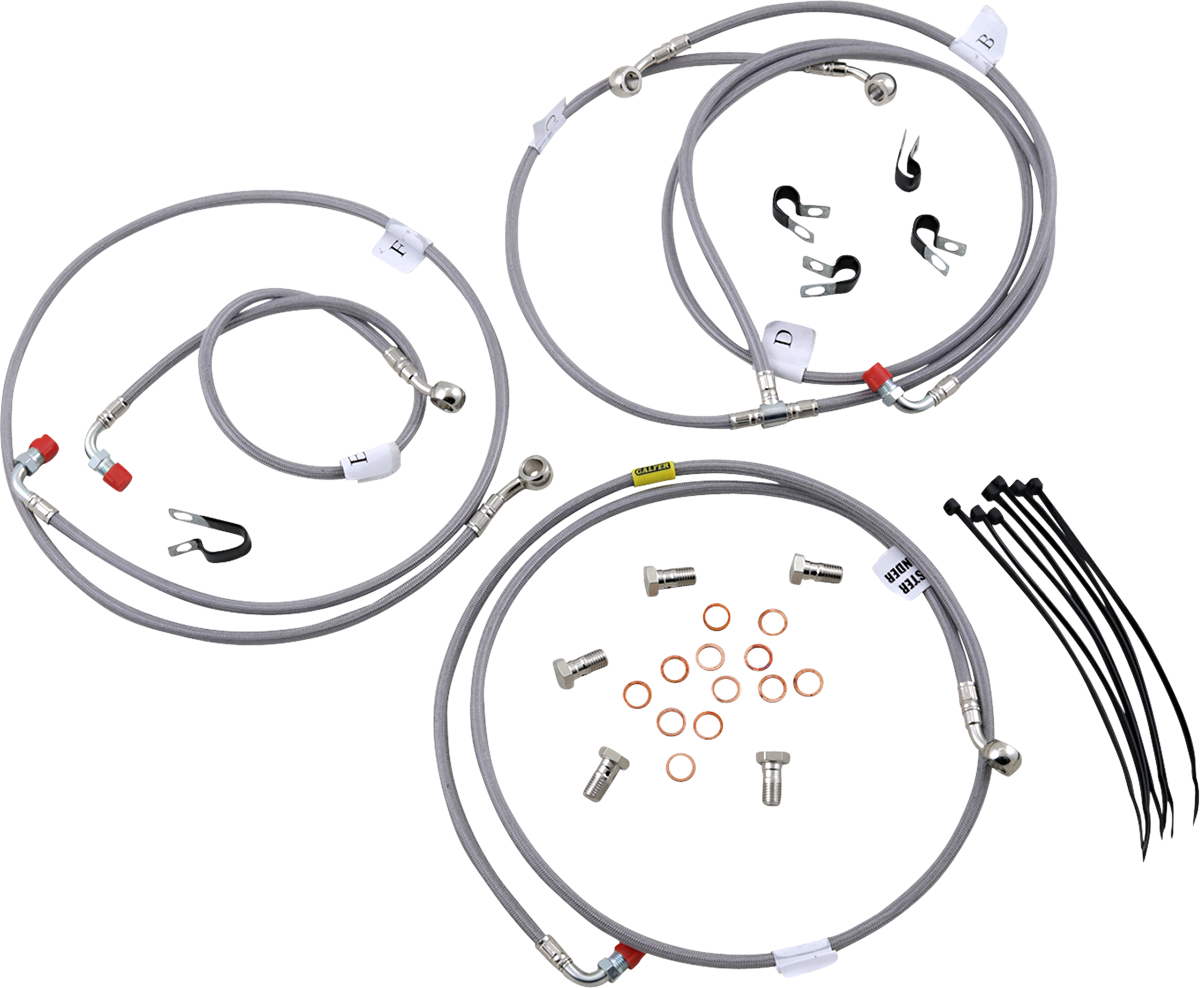 GBRAKES Brake Line Kit - Front / Rear - Stainless Steel - ZX1000 Ninja 1000 ABS '14-'19
