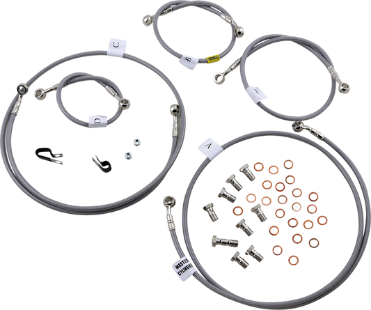 GBRAKES Brake Line Kit - Front / Rear - Stainless Steel - FJ-09 / XSR900 '15-'23
