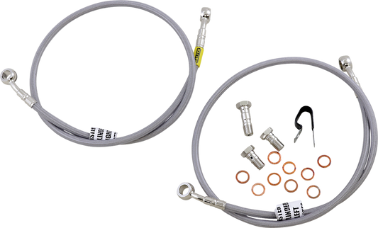 GBRAKES Brake Line Kit - Front - Stainless Steel - FZ-09 '14-'16
