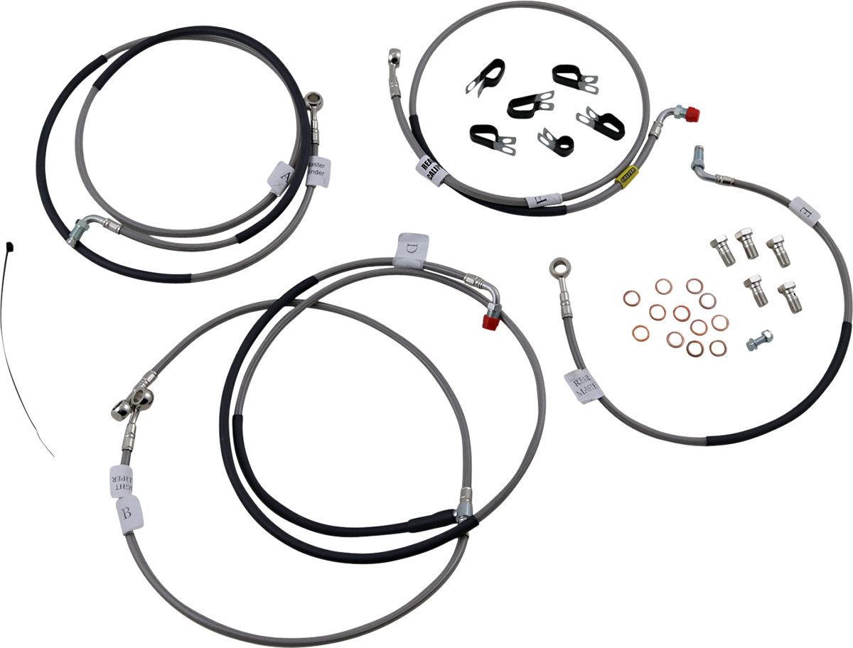 GBRAKES Brake Line Kit - Front / Rear - Stainless Steel - YZF-R1 '15-'20