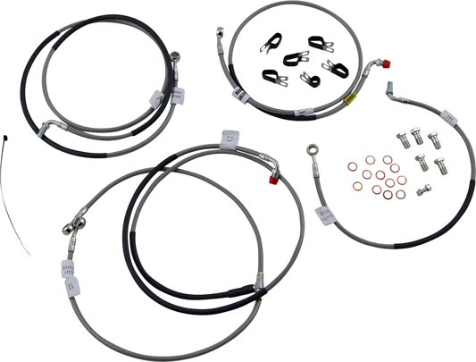 GBRAKES Brake Line Kit - Front / Rear - Stainless Steel - YZF-R1 '15-'20