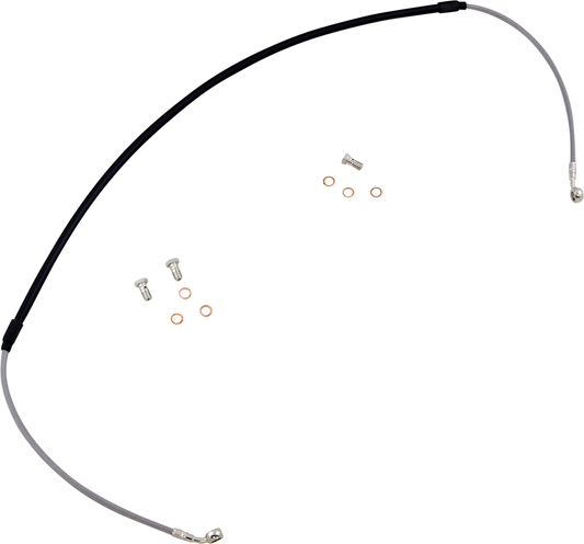 GBRAKES Complete Brake Line Kit - Front - Stainless Steel - DR250 / DR350 '90-'99