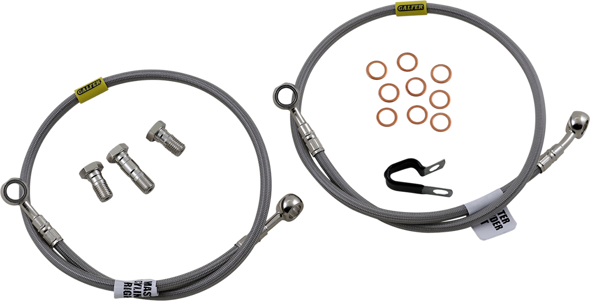 GBRAKES Brake Line Kit - Front - Stainless Steel - VTR1000 Super Hawk '98-'05