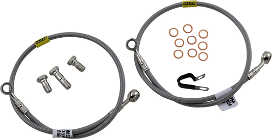 GBRAKES Brake Line Kit - Front - Stainless Steel - VTR1000 Super Hawk '98-'05
