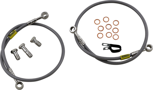 GBRAKES Brake Line Kit - Front - Stainless Steel - YZF-R6 '99-'02