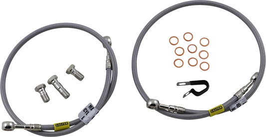 GBRAKES Brake Line Kit - Front - Stainless Steel - YZF-R1 '98-'03