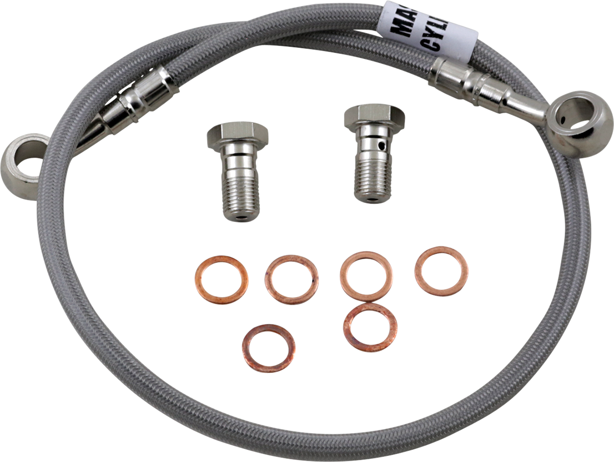 GBRAKES Brake Line Kit - Rear - Stainless Steel - TL1000R '98-'07