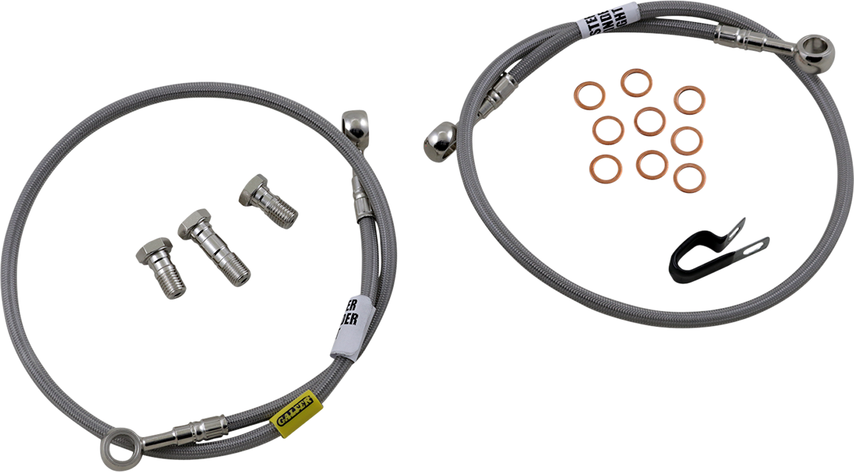 GBRAKES Brake Line Kit - Front - Stainless Steel - CBR600F F4 / CBR600F F4I '99-'06