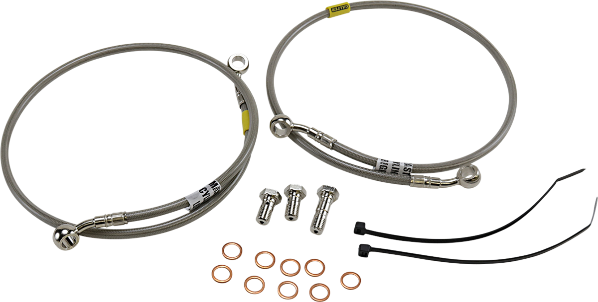 GBRAKES Brake Line Kit - Front - Stainless Steel - SV650 ABS 2017