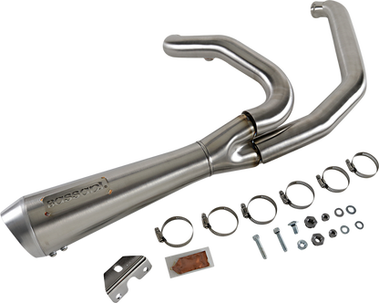 BASSANI XHAUST Short 2:1 Exhaust for FL - Stainless Steel - 2017-2020 TOURING MODELS