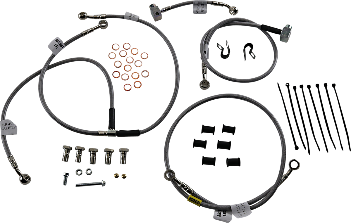 GBRAKES Brake Line Kit - Front / Rear - Stainless Steel - YZF-R6 ABS '17-'18