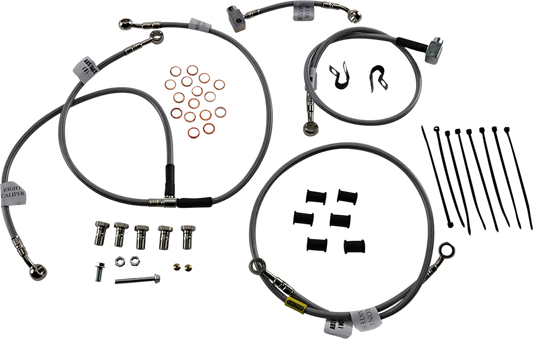 GBRAKES Brake Line Kit - Front / Rear - Stainless Steel - YZF-R6 ABS '17-'18