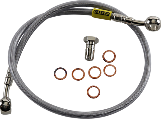 GBRAKES Brake Line Kit - Rear - Stainless Steel - V-Max '85-'07