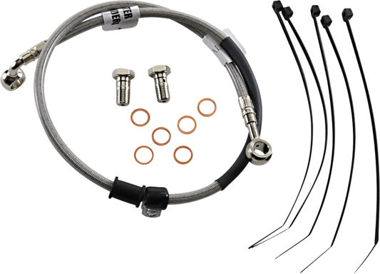 GBRAKES Brake Line Kit - Rear - Stainless Steel - GSX-R1000 '17-'18