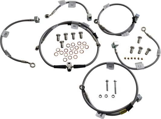GBRAKES Brake Line Kit - Front / Rear - Stainless Steel - FZ-10 2017
