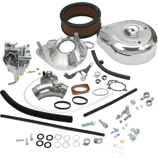 S&S CYCLE Super E Carburetor Kit with Manifold - Evolution Big Twin