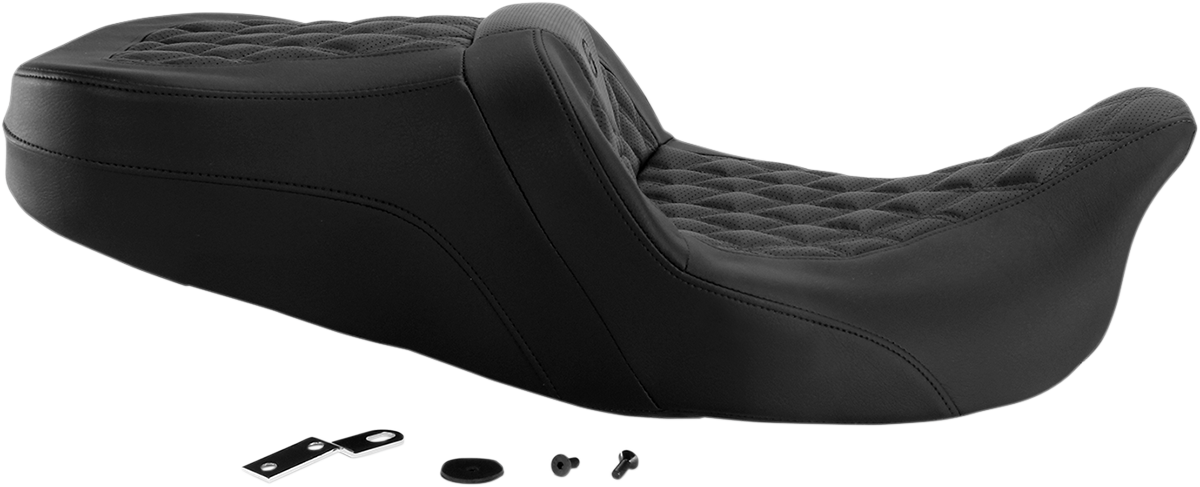 SADDLEMEN Roadsofa™ Seat - Full Lattice Stitch - without Backrest - Touring '08-'24