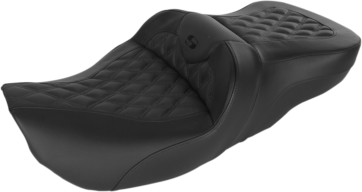 SADDLEMEN Roadsofa™ Seat - Full Lattice Stitch - without Backrest - Touring '97-'07