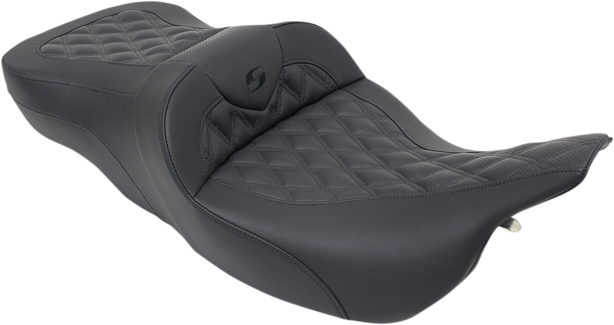 SADDLEMEN Roadsofa™ Seat - Full Lattice Stitch - without Backrest - Touring '97-'07