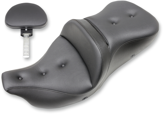 SADDLEMEN Extended Reach Roadsofa™ Seat - Pillow Top - Backrest - Heated - Touring '08-'24