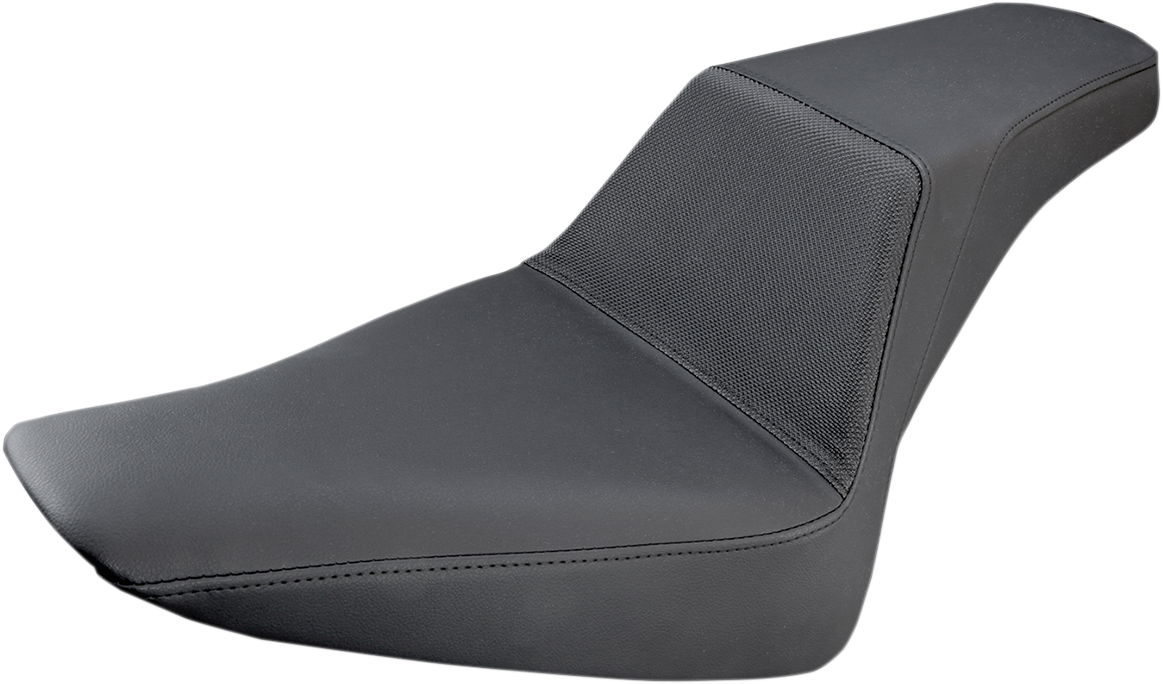 SADDLEMEN Step-Up Seat - Gripper - Black - Softail '12-'17