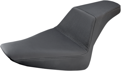 SADDLEMEN Step-Up Seat - Gripper - Black - Softail '12-'17