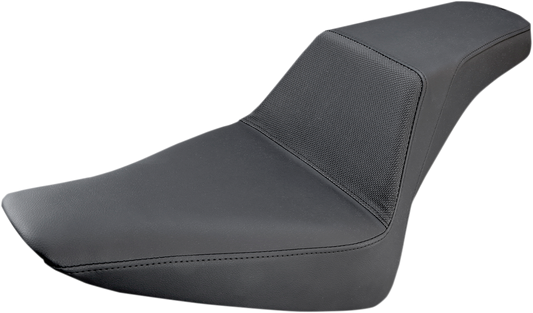 SADDLEMEN Step-Up Seat - Gripper - Black - Softail '12-'17
