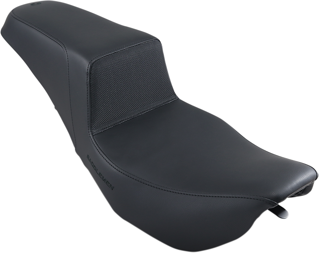 SADDLEMEN Step-Up Seat - Gripper - Black - Touring '97-'07